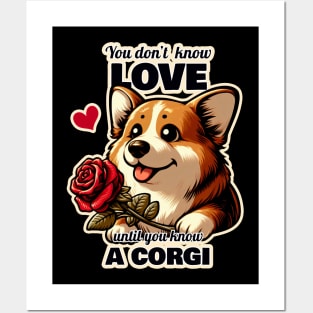 Corgi Valentine's day Posters and Art